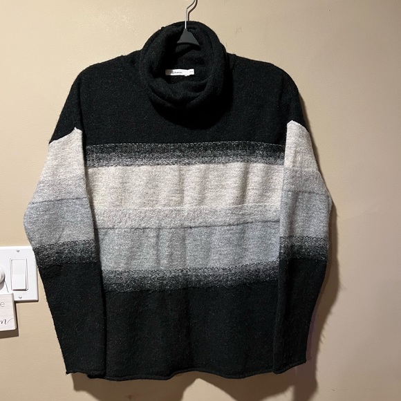 Reitmans M Black & Grey Cowl Neck Sweater - Picture 5 of 5